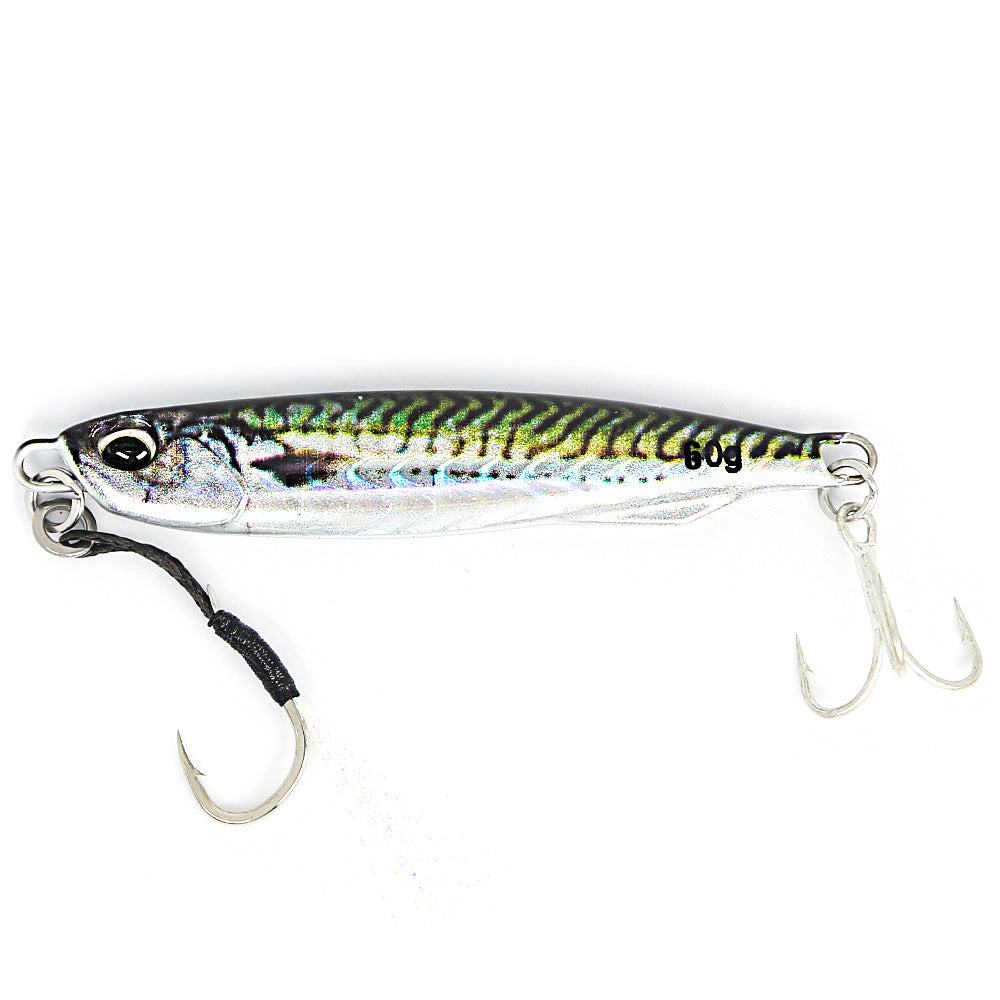 B&U Metal Cast Jig - 3D Printed Spoon Casting Jigging for Saltwater Fishing - 30G/40G/60G Artificial Bait Tackle with Enhanced Durability and Realistic Design - For Fishing Enthusiasts - Ideal Gift for Anglers