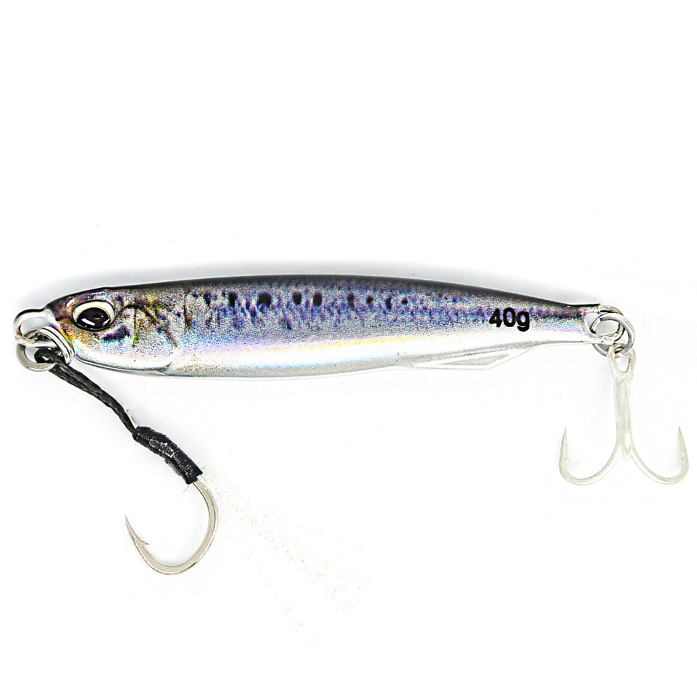 B&U Metal Cast Jig - 3D Printed Spoon Casting Jigging for Saltwater Fishing - 30G/40G/60G Artificial Bait Tackle with Enhanced Durability and Realistic Design - For Fishing Enthusiasts - Ideal Gift for Anglers