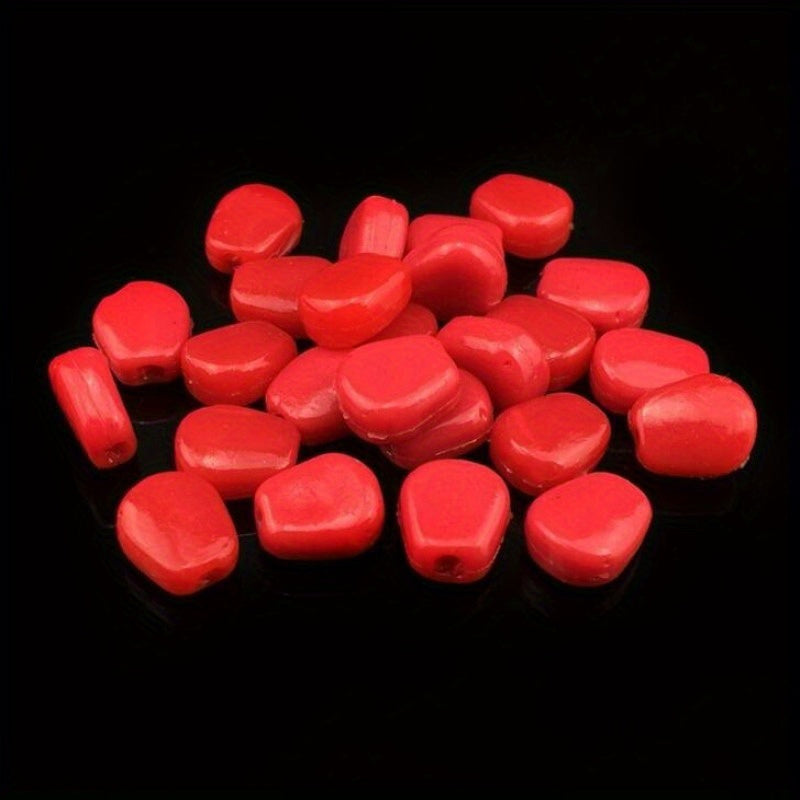 20pcs Glow-in-the-Dark Corn Kernel Fishing Lures - Scented Soft Plastic Bait for Bass, Trout & Redfish - Ideal for Freshwater & Saltwater Angling
