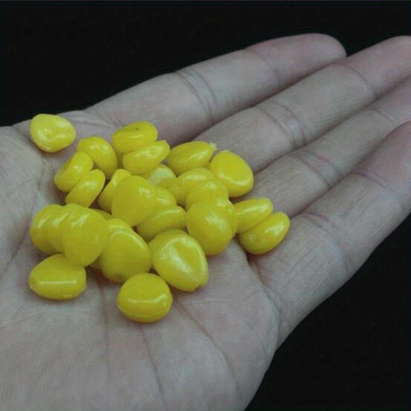 20pcs Glow-in-the-Dark Corn Kernel Fishing Lures - Scented Soft Plastic Bait for Bass, Trout & Redfish - Ideal for Freshwater & Saltwater Angling
