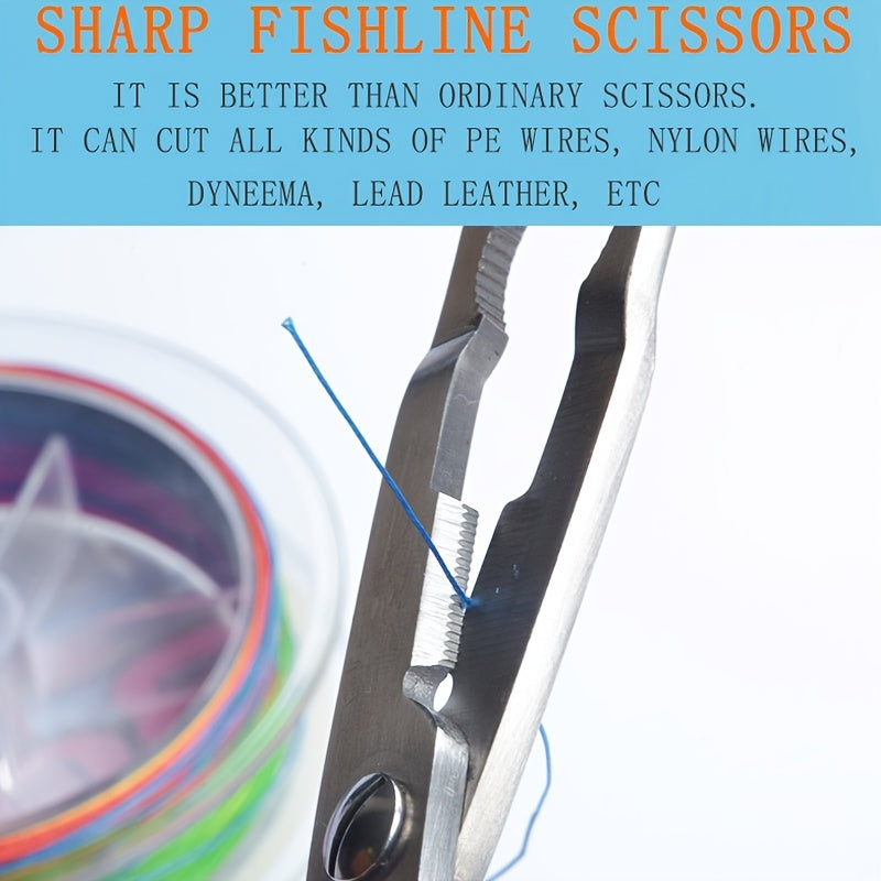 Premium Stainless Steel Fishing Pliers - Multifunctional Hook Remover, Line Cutter & Ring Opener