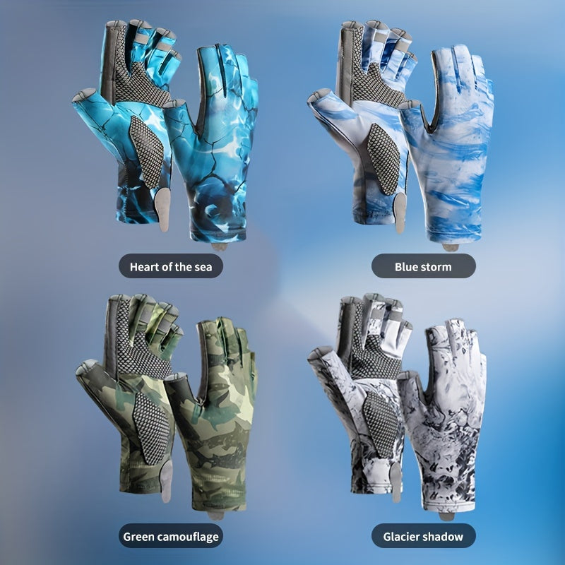 Breathable Half-Finger Fishing Gloves