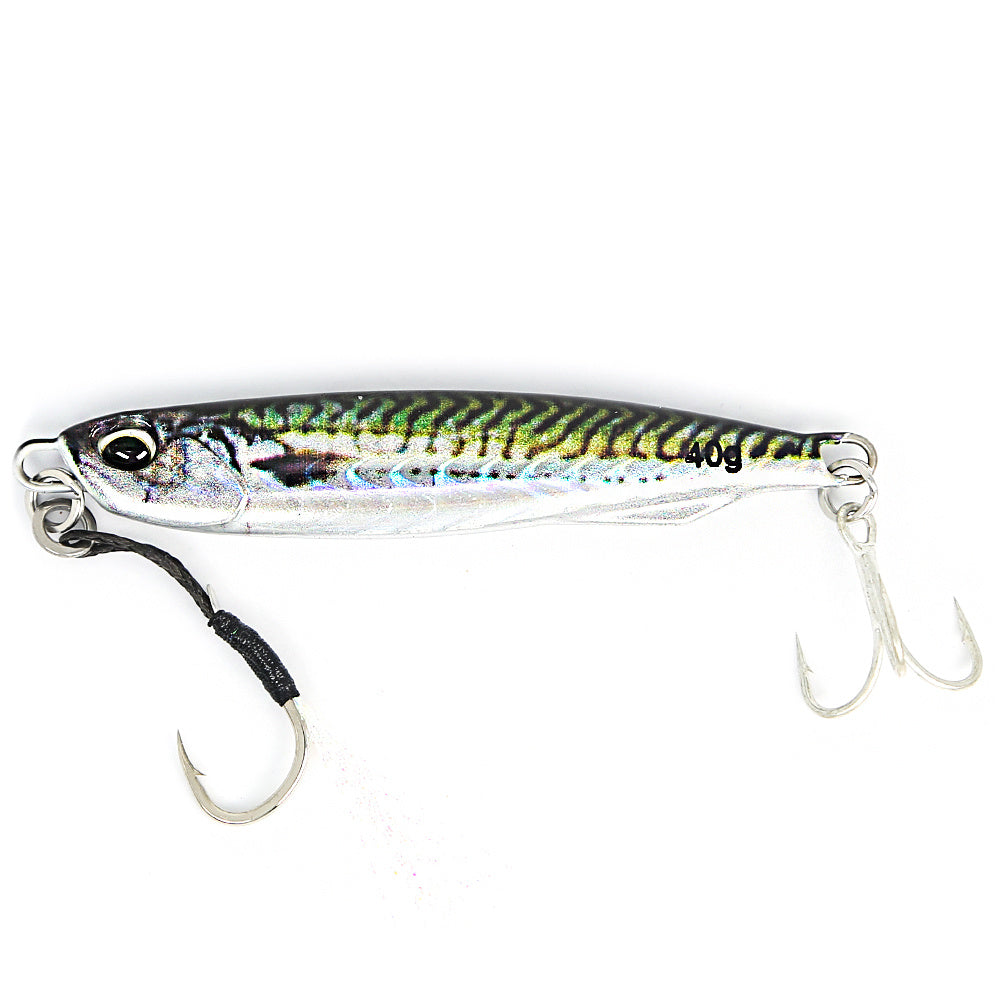 B&U Metal Cast Jig - 3D Printed Spoon Casting Jigging for Saltwater Fishing - 30G/40G/60G Artificial Bait Tackle with Enhanced Durability and Realistic Design - For Fishing Enthusiasts - Ideal Gift for Anglers