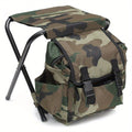 1pc Folding Camping Chair, Backpacking Picnic Bags, Suitable For Outdoor Fishing Trips Beach Barbecue