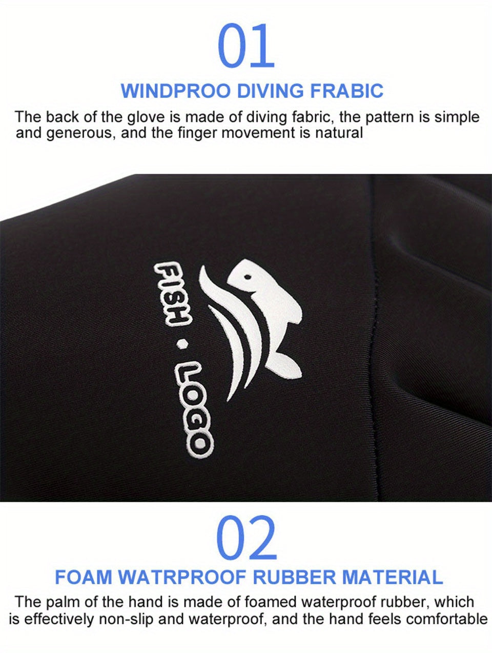 1pair Waterproof & Non-Slip Fishing Gloves - Perfect for Anglers! -  For Men & Women - Suitable for Fishing & Outdoor Activities - Ideal Gift for Fishing Enthusiasts