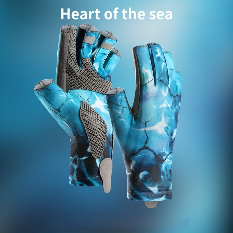 Breathable Half-Finger Fishing Gloves