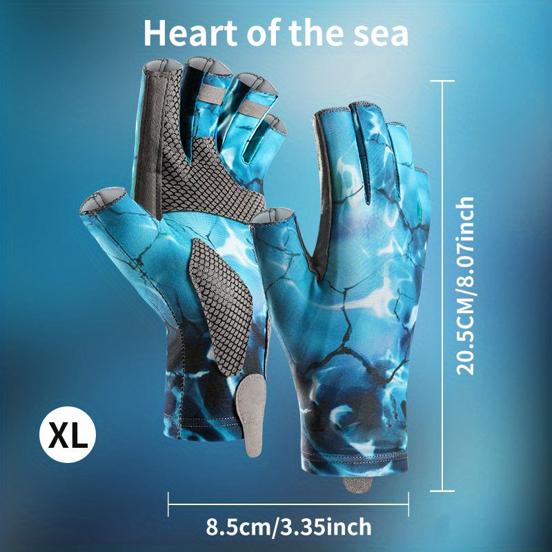 Breathable Half-Finger Fishing Gloves