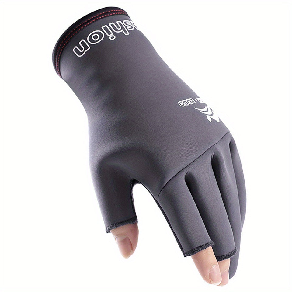 1pair Waterproof & Non-Slip Fishing Gloves - Perfect for Anglers! -  For Men & Women - Suitable for Fishing & Outdoor Activities - Ideal Gift for Fishing Enthusiasts