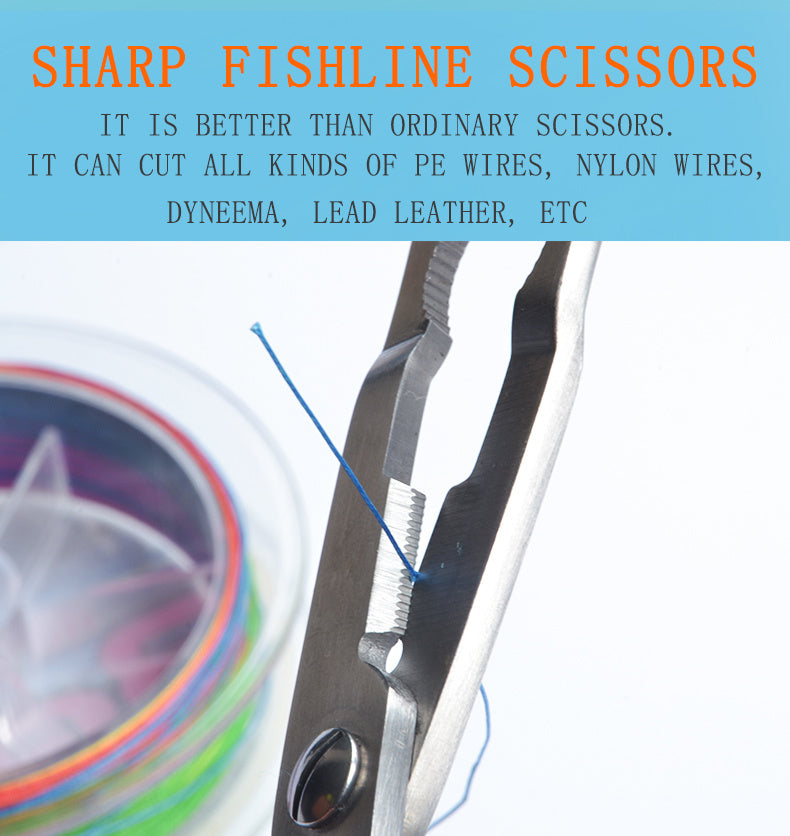 Premium Stainless Steel Fishing Pliers - Multifunctional Hook Remover, Line Cutter & Ring Opener