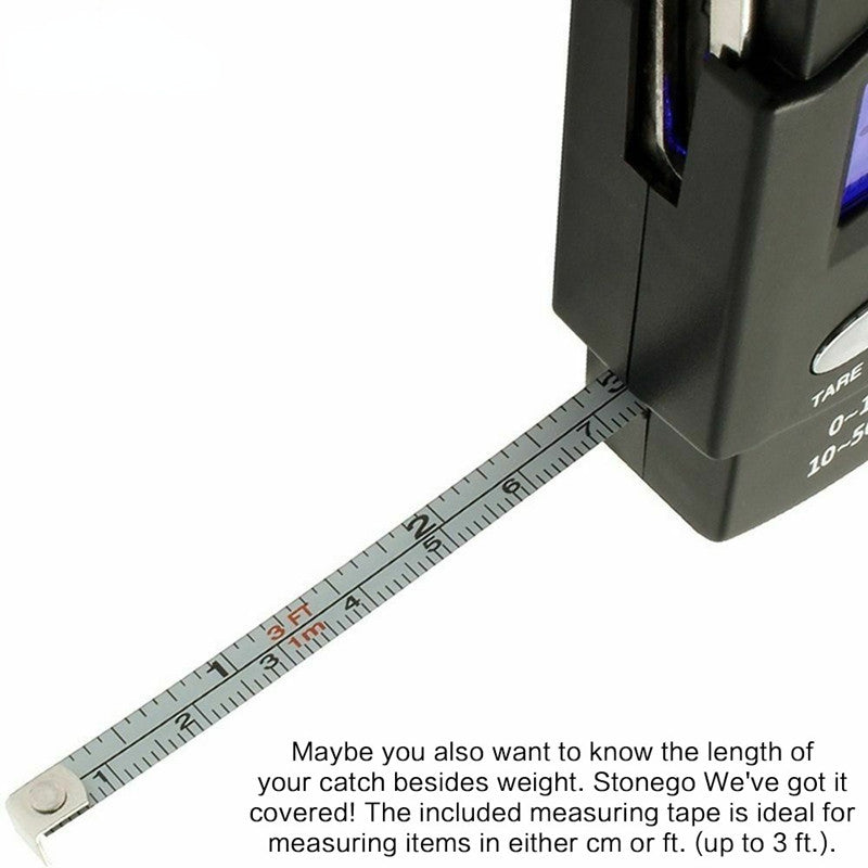 1pc Portable Digital Fishing Scale with Hanging Hook - Accurately Weigh Fish, Bags, Luggage, and More with High-Precision Measurements, Compact Design, and Convenient Carry-On Features for Outdoor Enthusiasts!