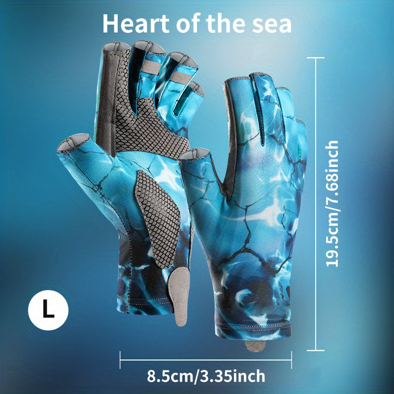 Breathable Half-Finger Fishing Gloves