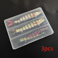 3pcs 10cm/10g Lifelike Sinking Fishing Lures - Multi-Section Bionic Baits with 2 Treble Hooks, Durable ABS Plastic Construction, Realistic Swimming Action, and Irresistible Lure Design for Catching More Fish