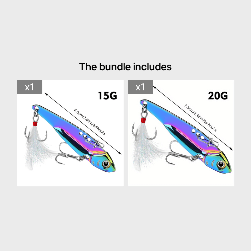 3D Fishing Lures with Reflective Coating - Premium Copper Alloy & Stainless Steel Construction for Successful Catches - Durable Sharp Hooks and Lifelike Appearance