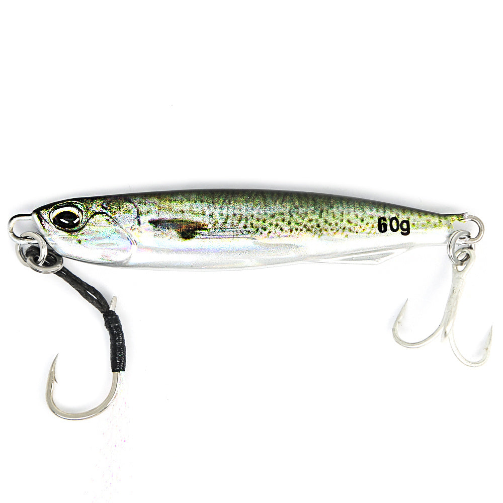 B&U Metal Cast Jig - 3D Printed Spoon Casting Jigging for Saltwater Fishing - 30G/40G/60G Artificial Bait Tackle with Enhanced Durability and Realistic Design - For Fishing Enthusiasts - Ideal Gift for Anglers