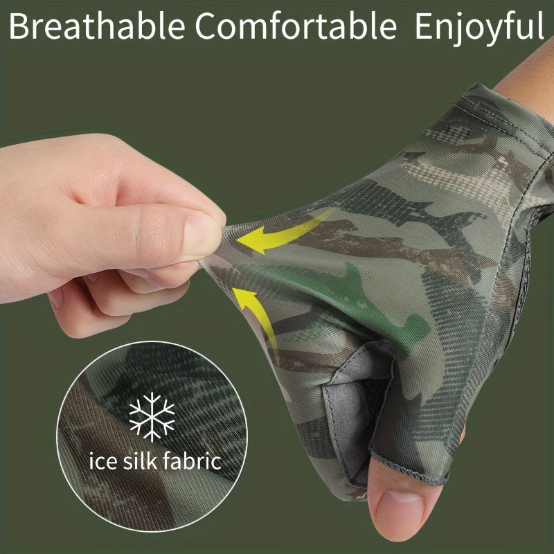 Breathable Half-Finger Fishing Gloves