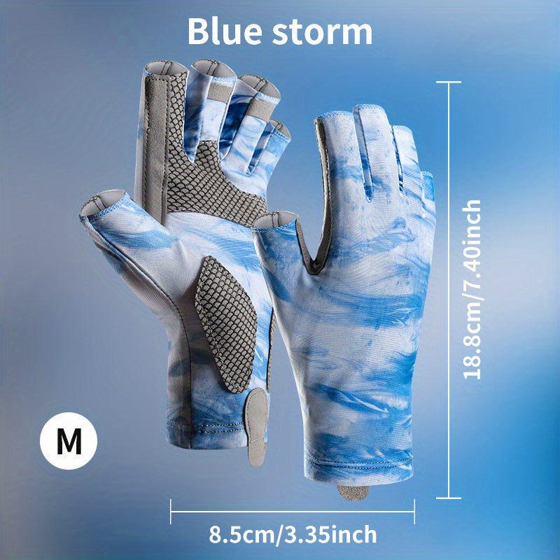 Breathable Half-Finger Fishing Gloves